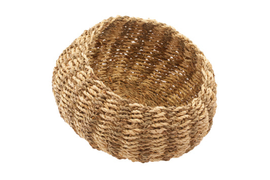 Naturally Yours Palm leaf Round Fruits Basket 21cmx28cmx14cm