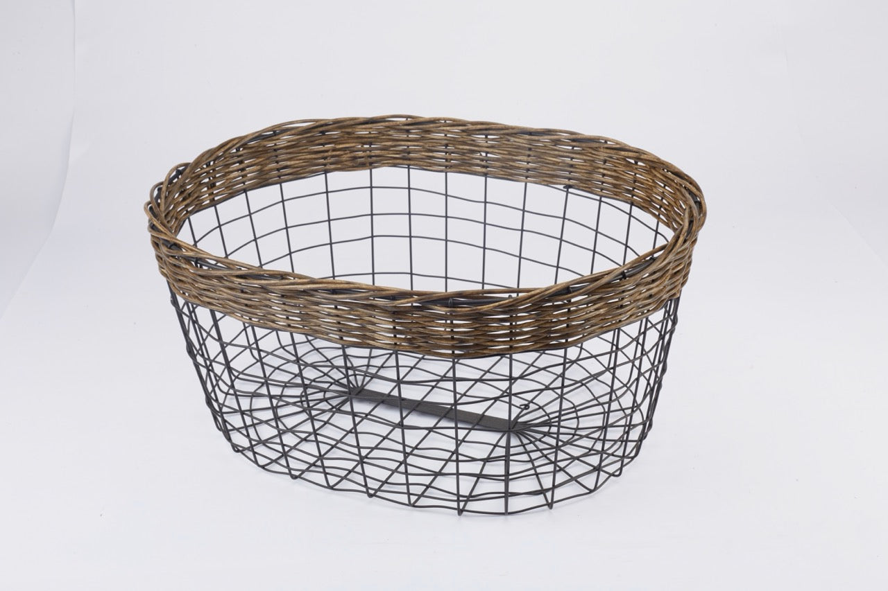 Naturallyours Wire storage Basket 44cmx34cmx20cm