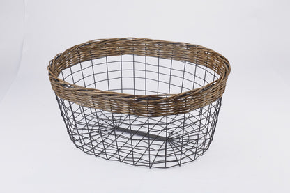 Naturallyours Wire storage Basket 44cmx34cmx20cm