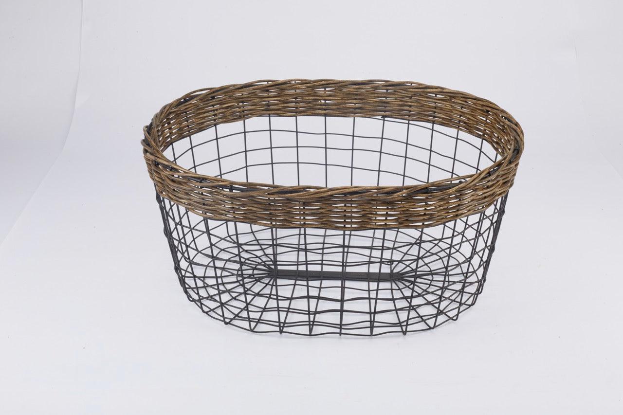 Naturallyours Wire storage Basket 44cmx34cmx20cm