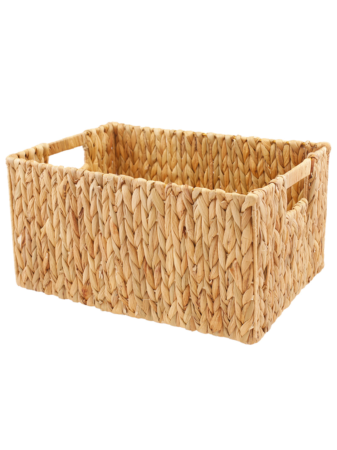 Naturallyours Water Hyacinth storage Rectangular Basket 39cmx27cmx20cm