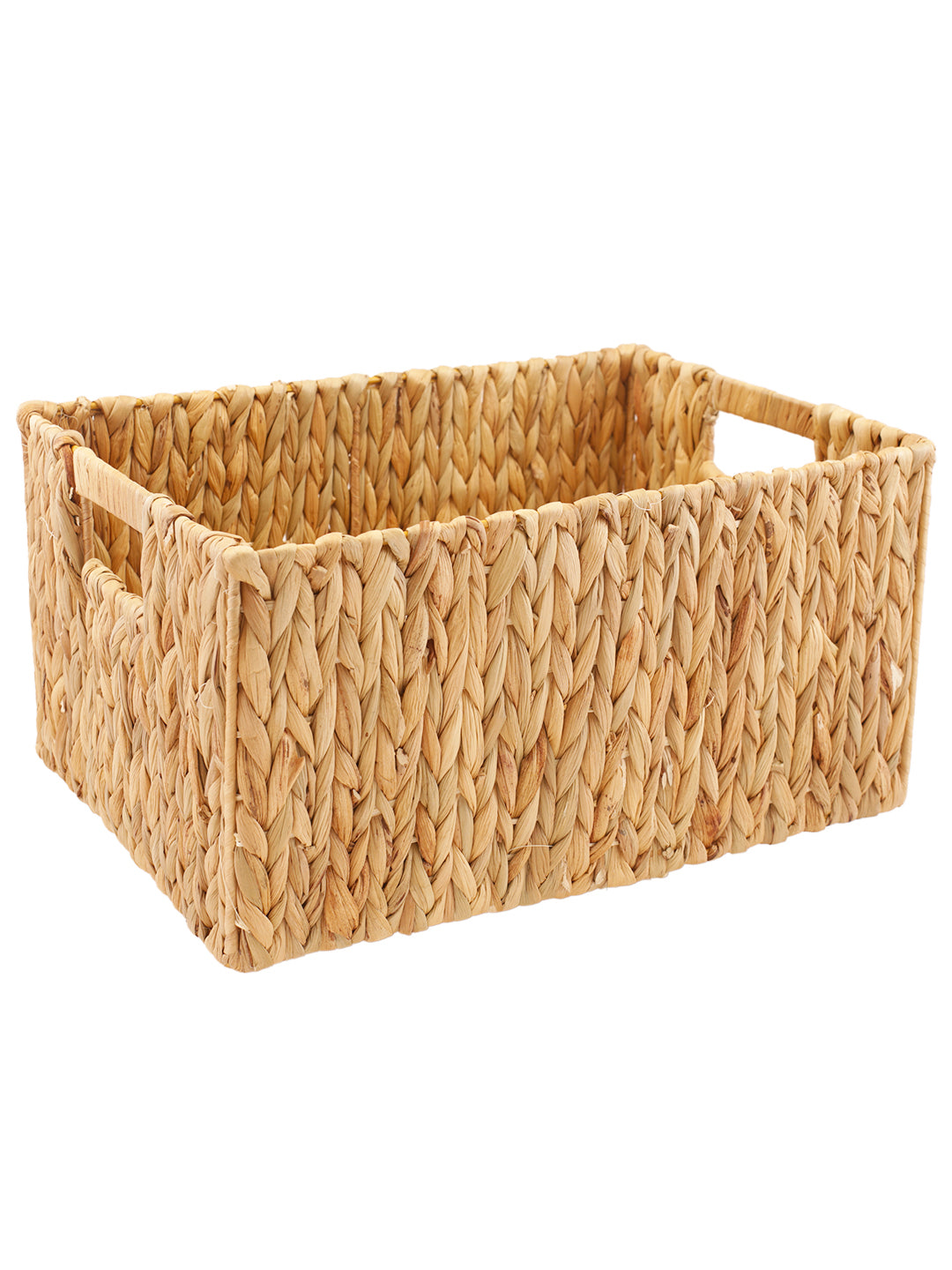 Naturallyours Water Hyacinth storage Rectangular Basket 39cmx27cmx20cm