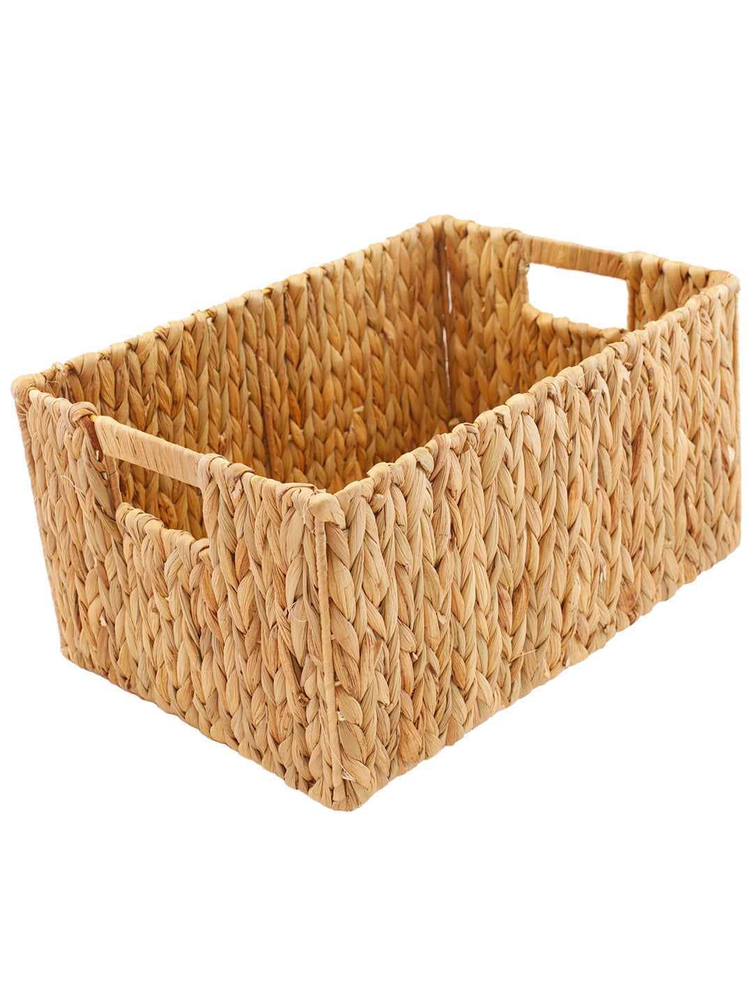 Naturallyours Water Hyacinth storage Rectangular Basket 39cmx27cmx20cm