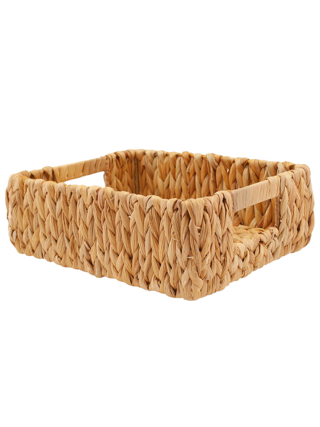 Naturallyours Water Hyacinth storage Rectangular Basket 29cmx23cmx10cm