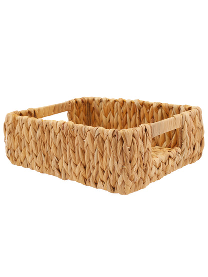 Naturallyours Water Hyacinth storage Rectangular Basket 29cmx23cmx10cm