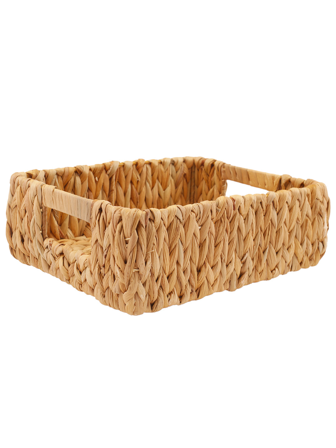 Naturallyours Water Hyacinth storage Rectangular Basket 29cmx23cmx10cm