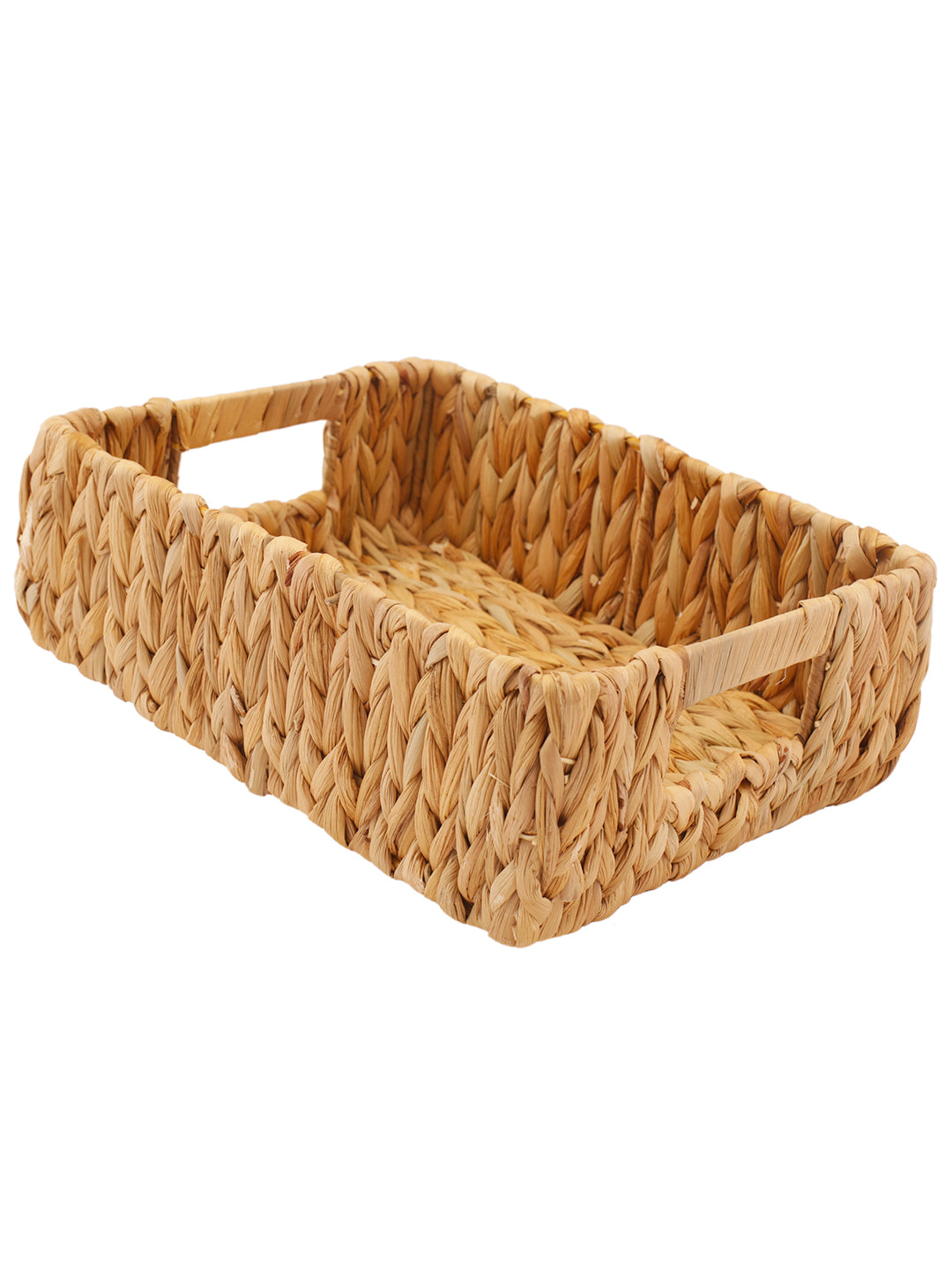 Naturallyours Water Hyacinth storage Rectangular Basket 29cmx23cmx10cm