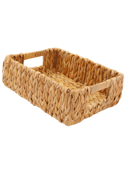 Naturallyours Water Hyacinth storage Rectangular Basket 29cmx23cmx10cm